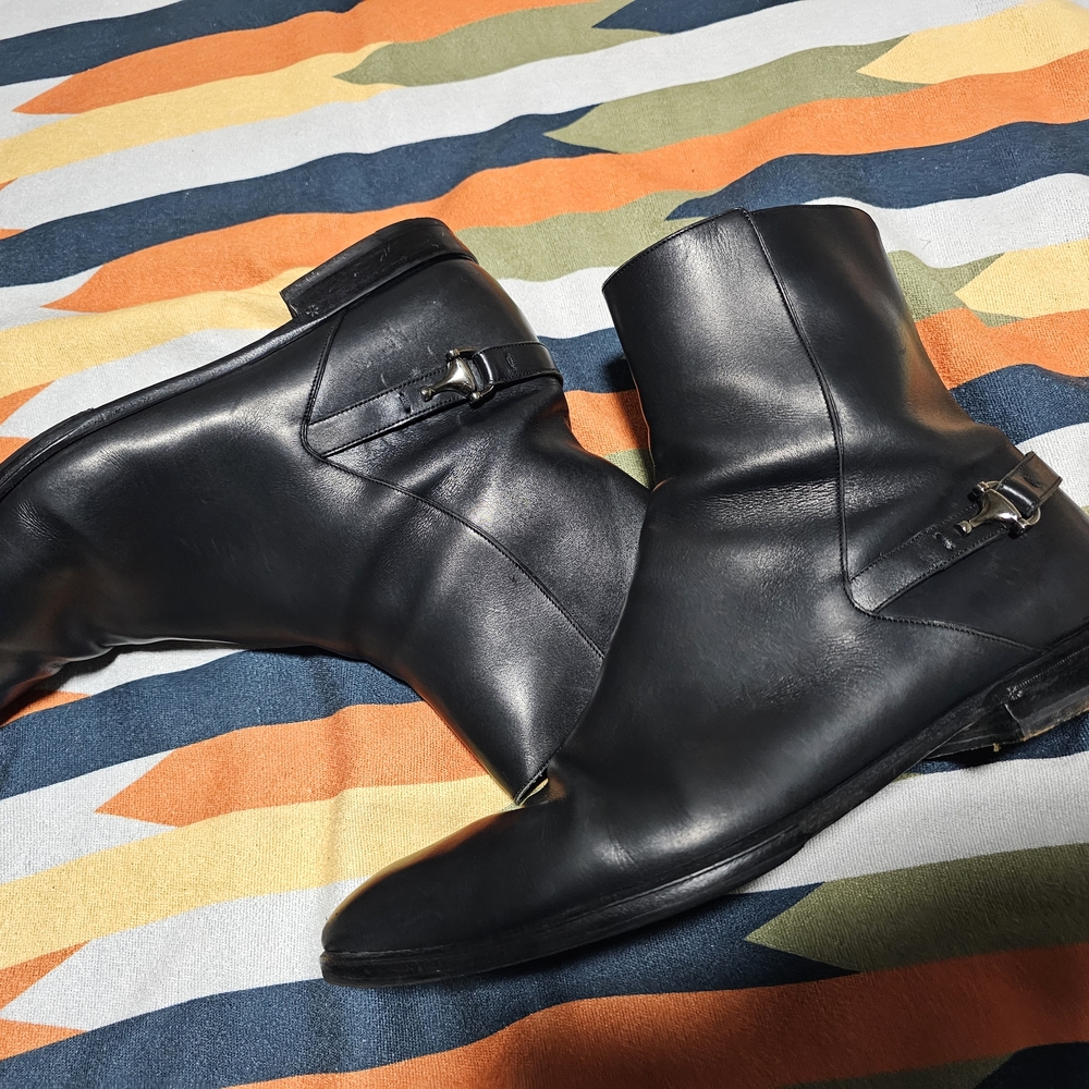 Gucci Black Leather Chelsea Boots - Picture 2 of 7